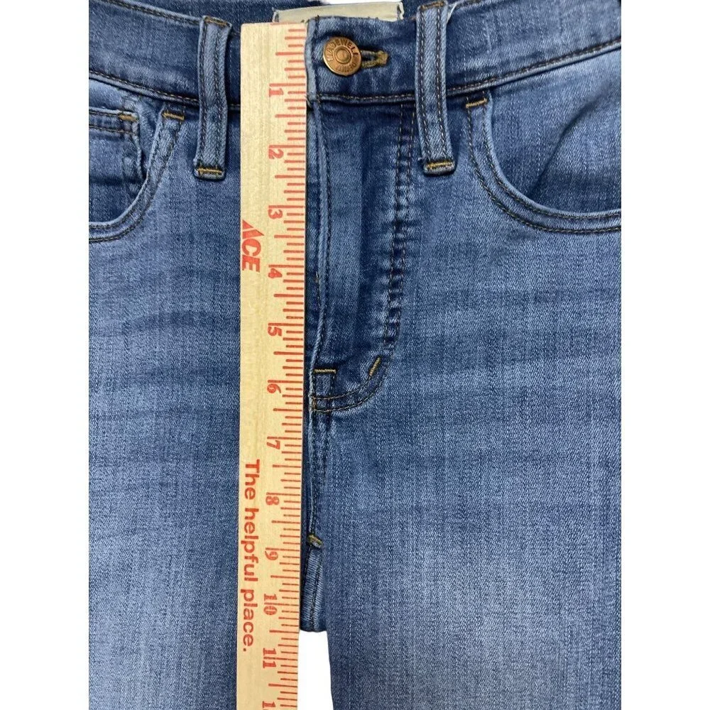 Madewell 9" Mid-Rise Skinny Denim Blue Jeans Women's Size 24 - Picture 6 of 12